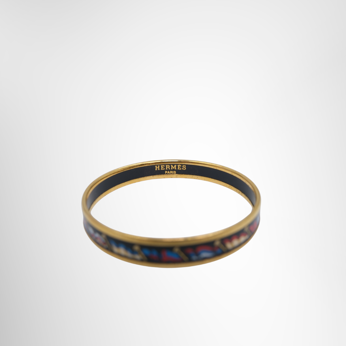 Hermès Émail PM Bangle – Pre-Owned Luxury Jewellery – Antonio & Co –Interior View 