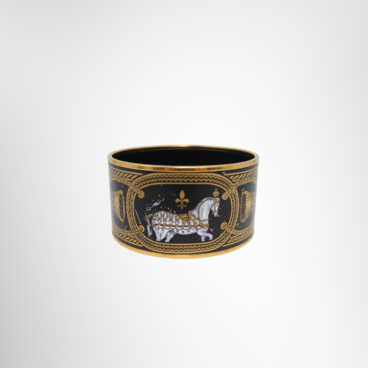 Hermès Grand Apparat Enamel Bangle – Pre-Owned Luxury Jewellery – Antonio & Co – Side View 