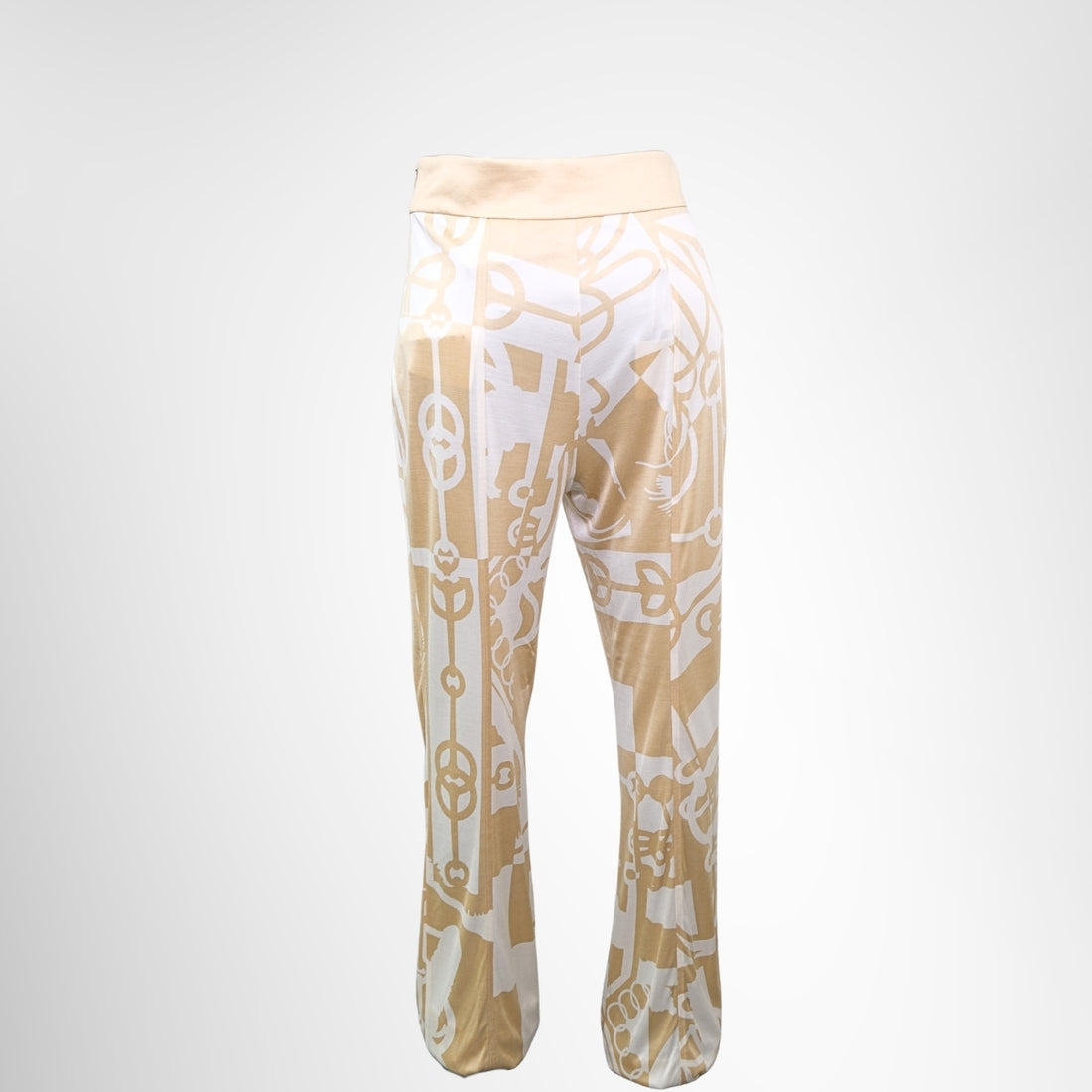 Hermès Silk Bootcut Trousers – Pre-Owned Luxury Brand Apparel – Antonio & Co Front Page