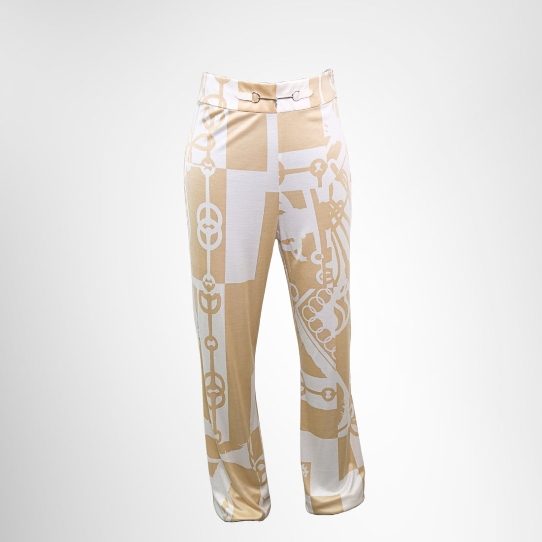 Hermès Silk Bootcut Trousers – Pre-Owned Luxury Brand Apparel – Antonio & Co Front Page
