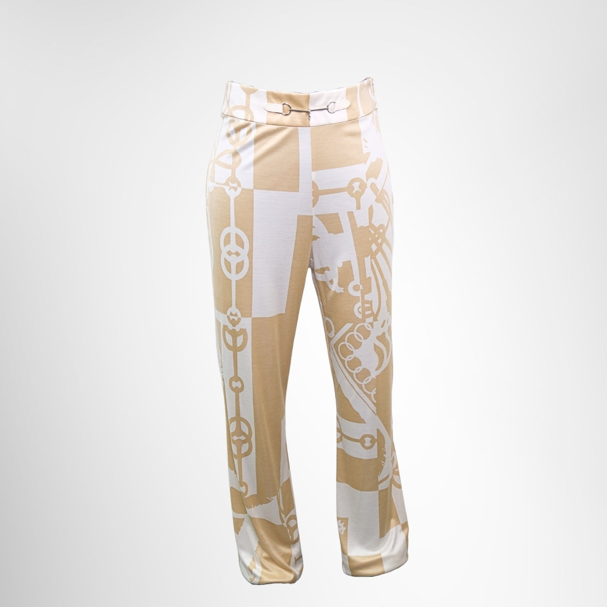 Hermès Silk Bootcut Trousers – Pre-Owned Luxury Brand Apparel – Antonio & Co Front Page