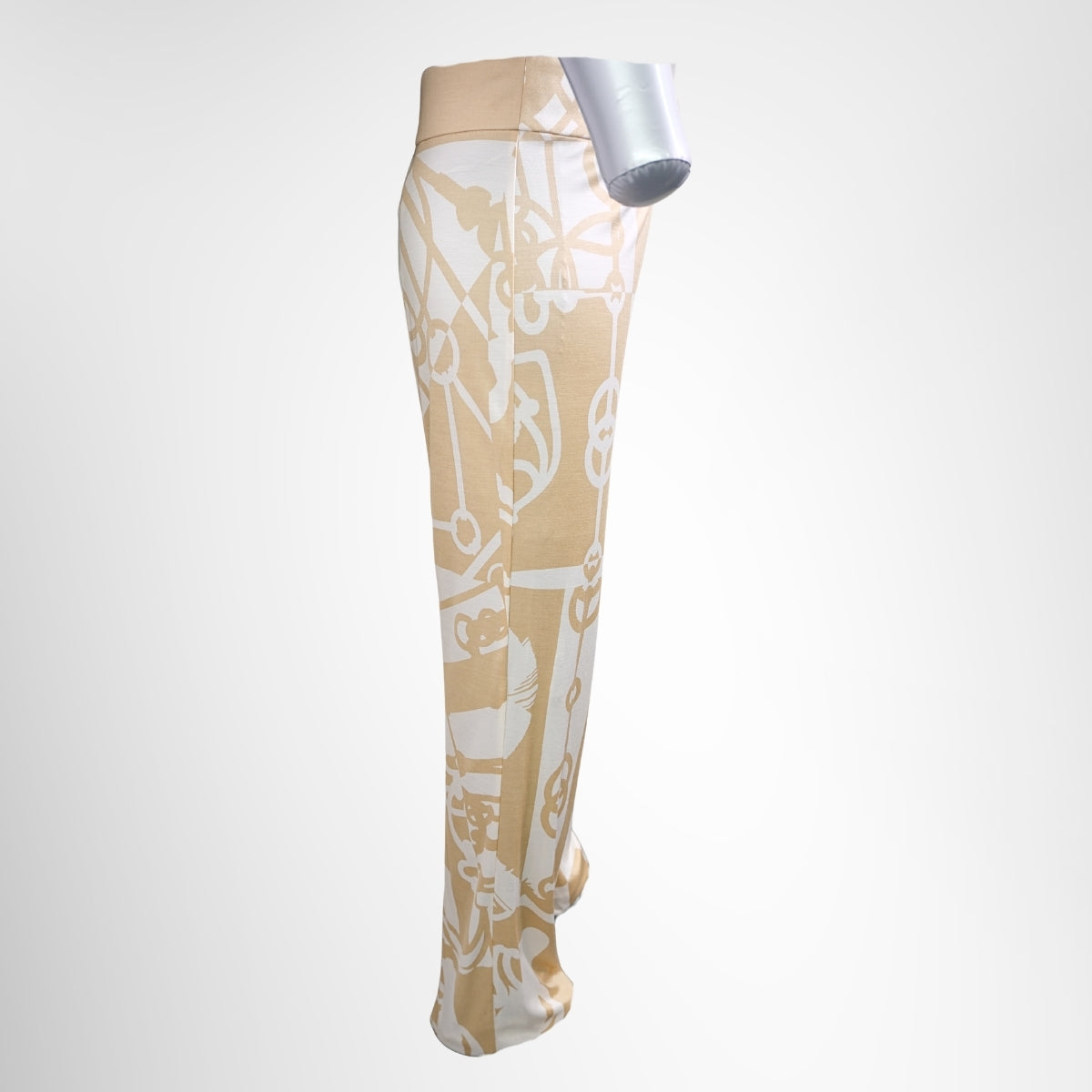 Hermès Silk Bootcut Trousers – Pre-Owned Luxury Brand Apparel – Antonio & Co Side View 