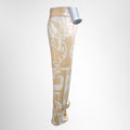 Hermès Silk Bootcut Trousers – Pre-Owned Luxury Brand Apparel – Antonio & Co Side View 