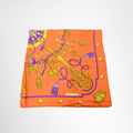 Hermes Preowned Luxury 90 Les Cles Silk Scarf Folded View2 - Antonio & Co.