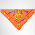 Hermes Preowned Luxury 90 Les Cles Silk Scarf Folded View3 - Antonio & Co.