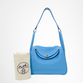 Hermes Preowned Luxury Bag Lindy 26 Front View With Dustbag