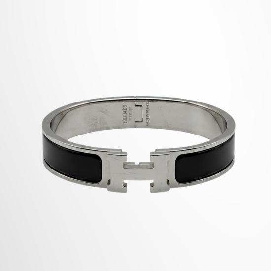 Hermes Preowned Luxury Bracelet Clic H Enamel Bracelet Front View