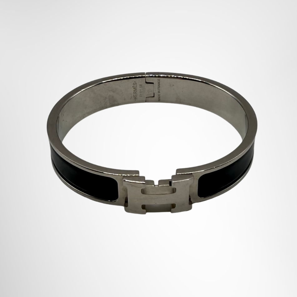 Hermes Preowned Luxury Bracelet Clic H Enamel Bracelet Front View 2