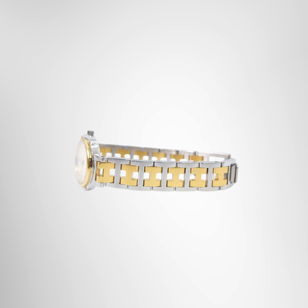 Hermès Clipper Two Tone Watch – Pre-Owned Luxury Watch – Antonio & Co –  SIde View 2