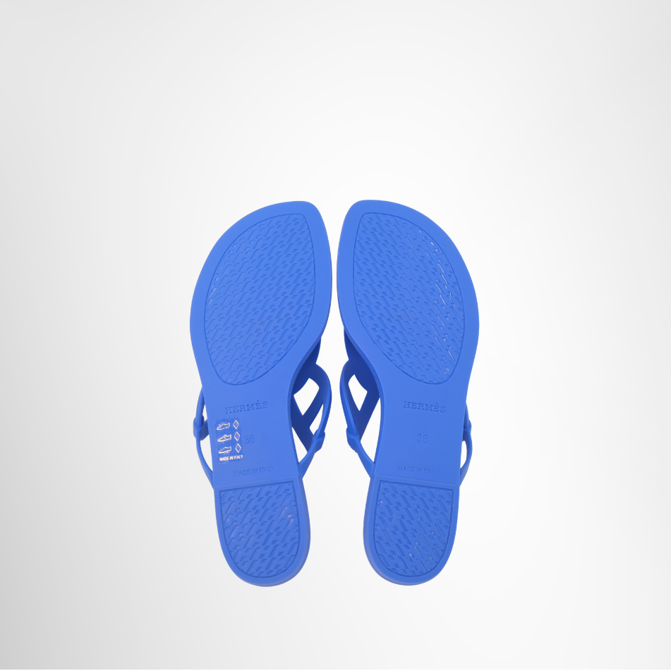 Hermes Preowned Luxury Egérie Sandals Bottom View
