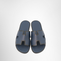 Hermes Preowned Luxury Izmir Sandals Dark Blue Navy Front Page