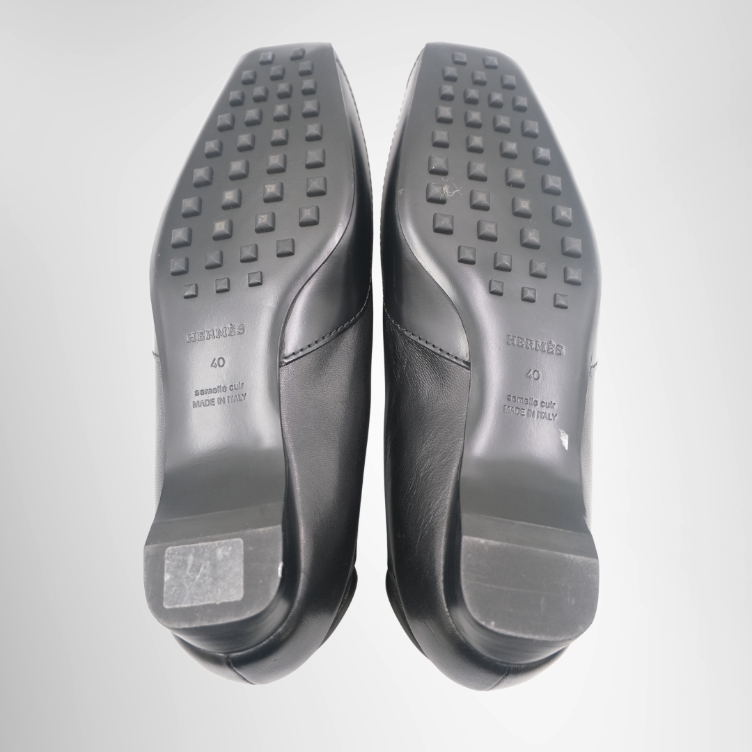 Hermes Preowned Luxury Loafer Bottom View