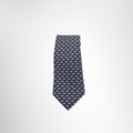 Hermes Preowned Luxury Necktie Navy & White Front Page