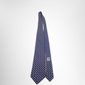 Hermes Preowned Luxury Necktie Navy & White Front View