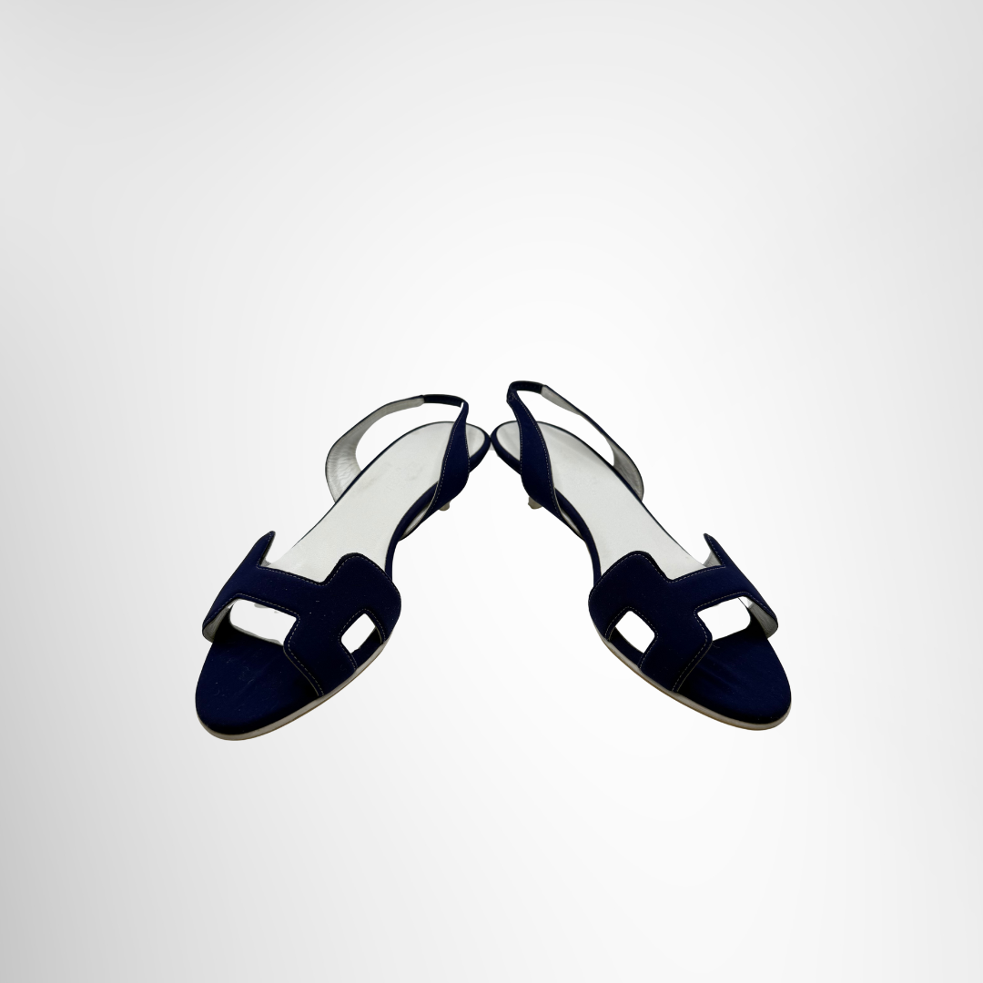 Hermes Preowned Luxury Sandals Night Sandals Front View 3