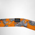 Hermes Preowned Luxury Zebra Twilly Close up View