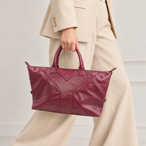 Yves Saint Laurent Easy Tote Bag in Fuchsia - Patent Leather