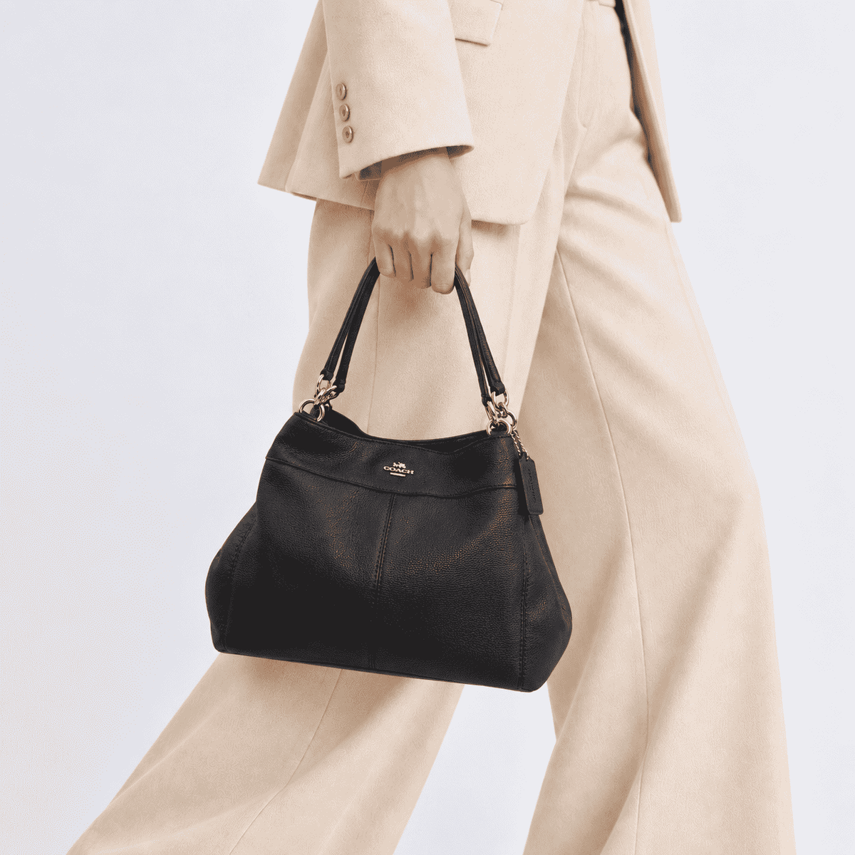 Coach Leather Tote Bag – Navy Blue