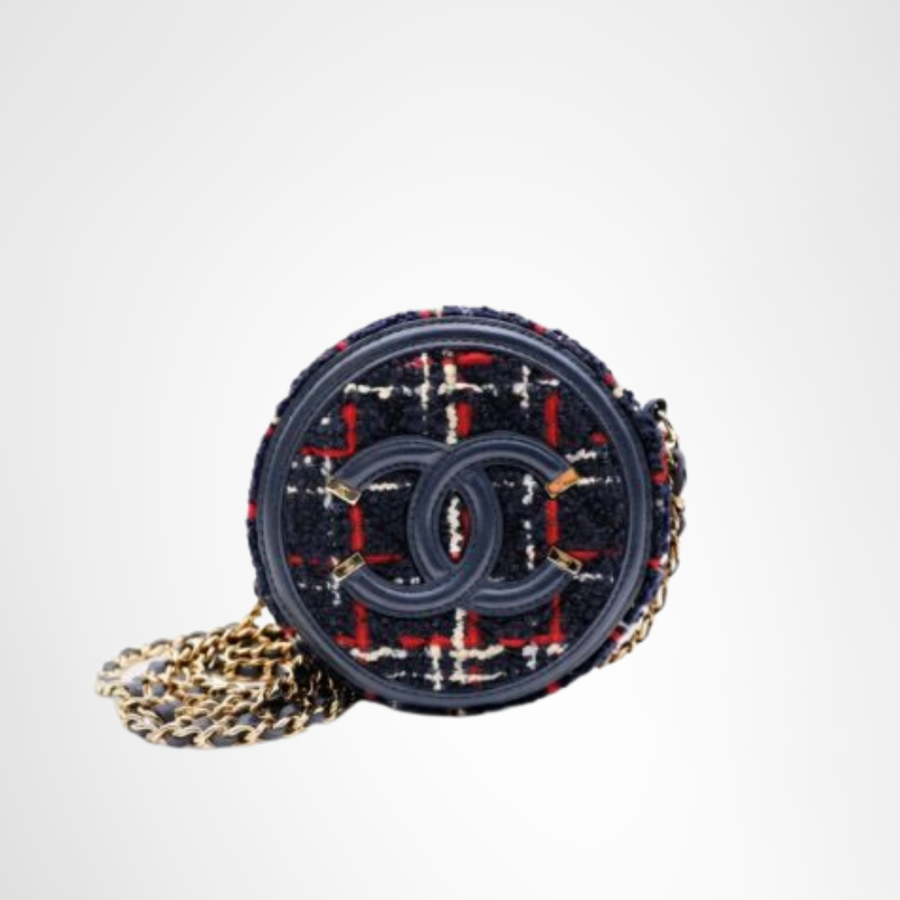 Tweed Round Bag
