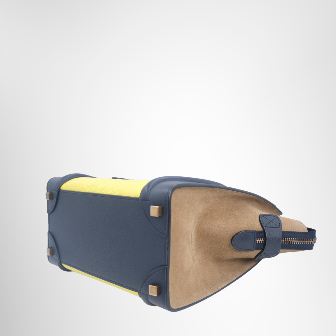 Tricolor Luggage Yellow