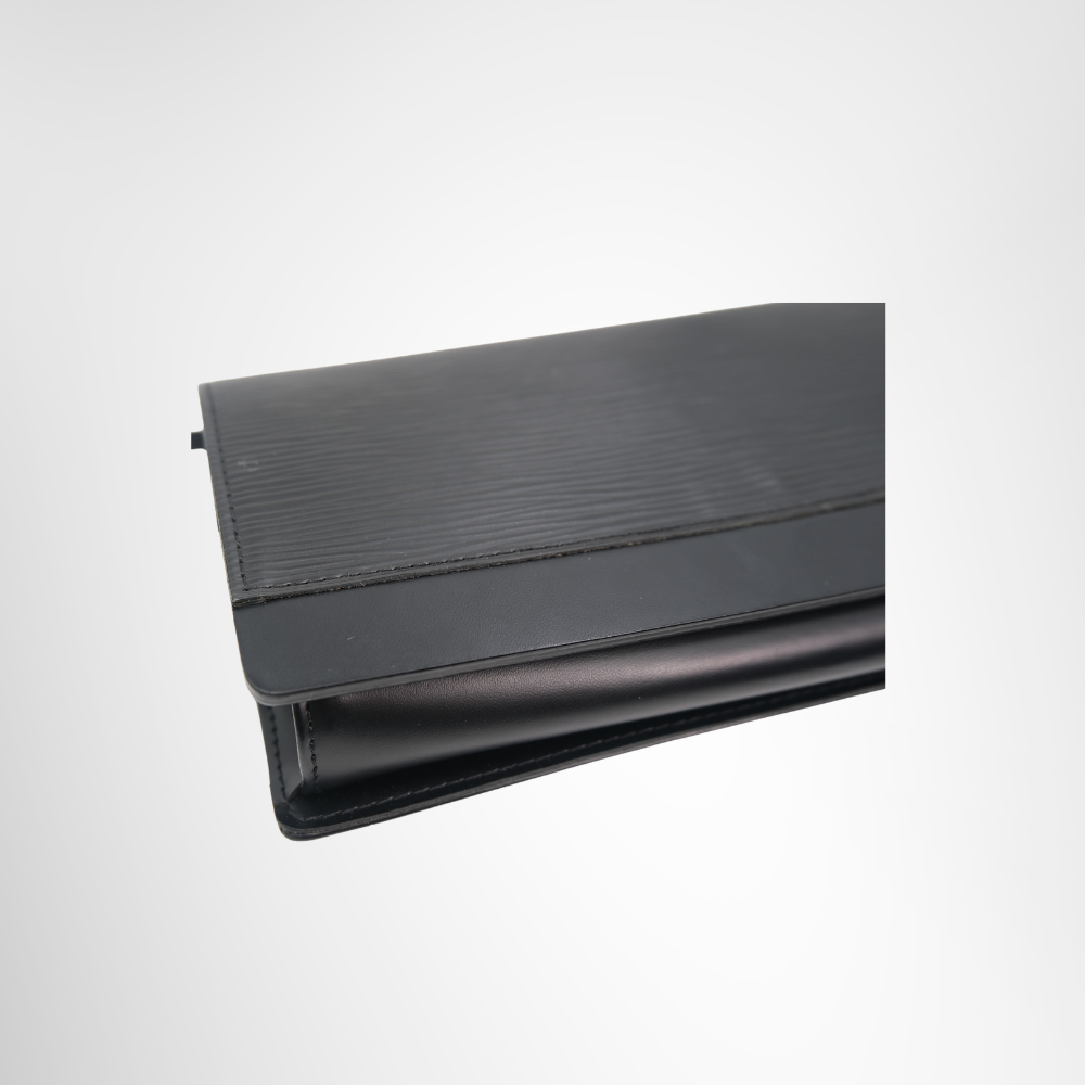 Honfleur Clutch Crafted Black Epi