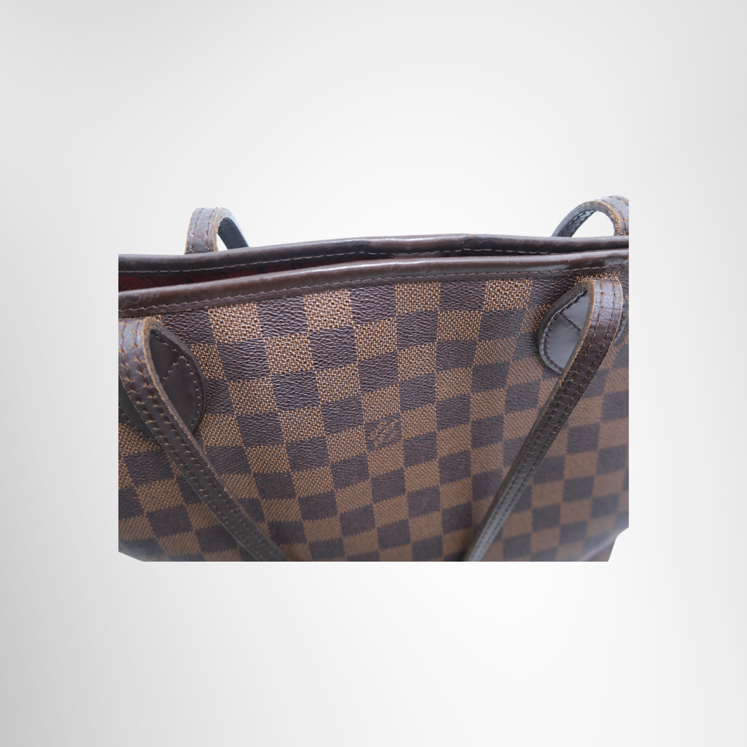 Neverfull MM Tote Bag in Damier Ebene Canvas