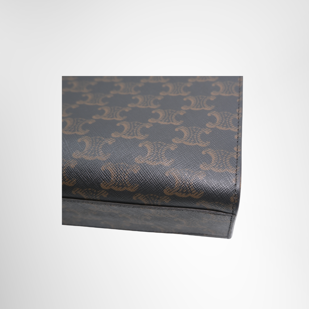 Vertical Cabas Tote Bag in Triomphe Coated Canvas
