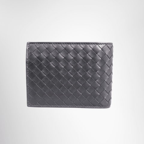 Bottega Veneta Intrecciato Bi-fold Wallet Black