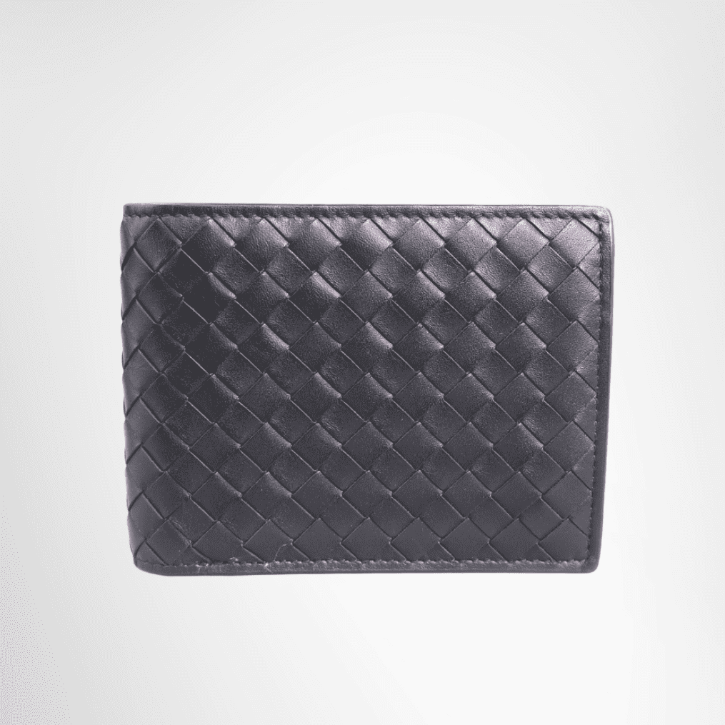 Bottega Veneta Intrecciato Bi-fold Wallet Black
