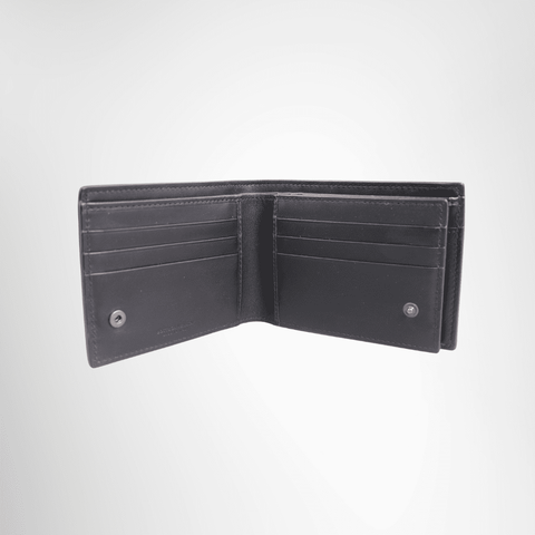 Bottega Veneta Intrecciato Bi-fold Wallet Black