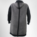 Isabel Marant Long Gray Hooded Jacket – Pre-Owned Luxury Apparel – Antonio & Co Back View