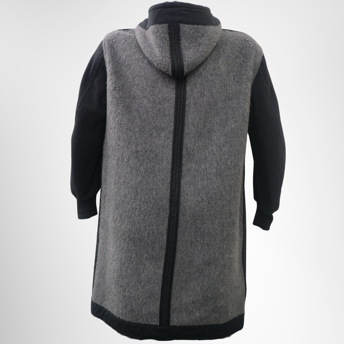 Isabel Marant Long Gray Hooded Jacket – Pre-Owned Luxury Apparel – Antonio & Co Back View