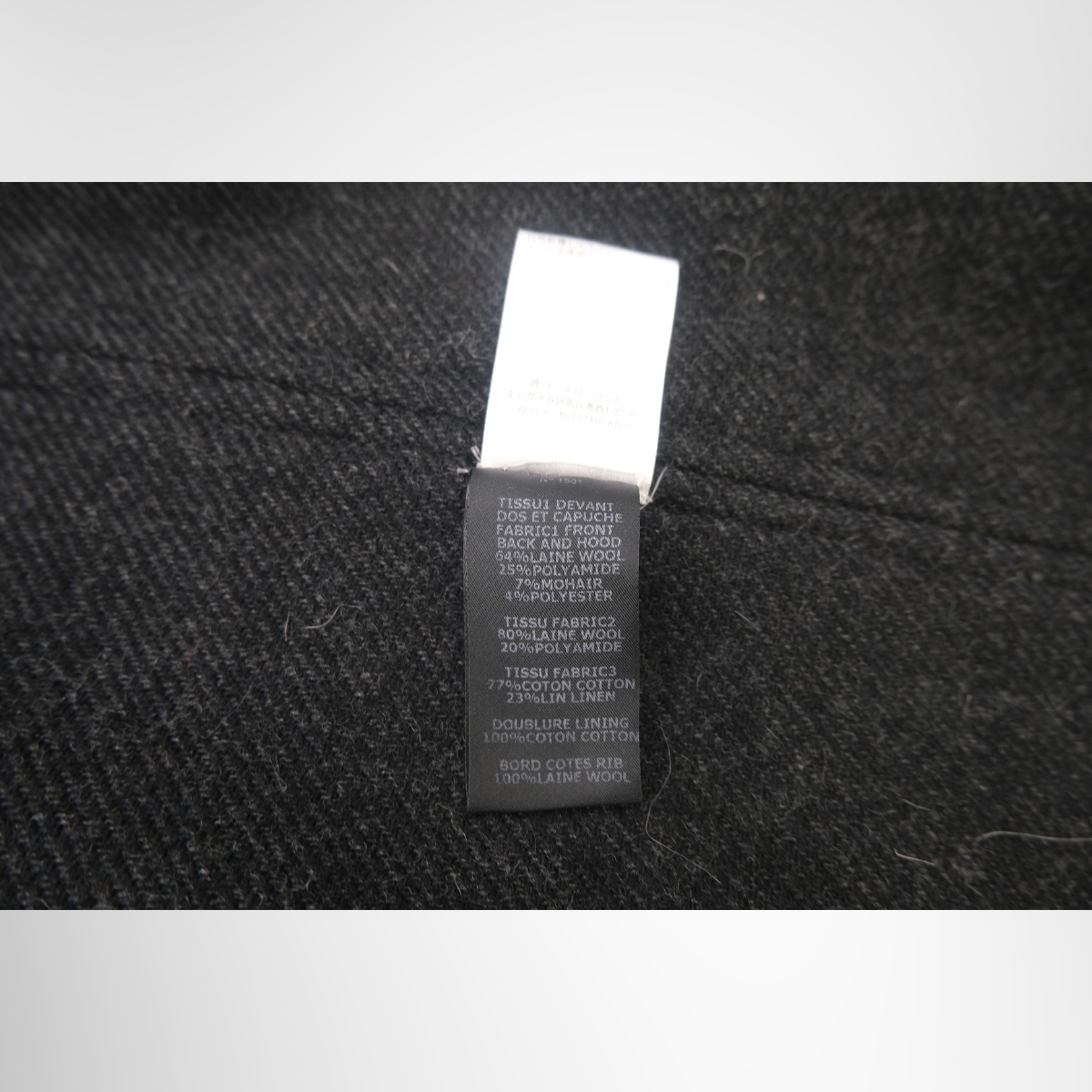 Isabel Marant Long Gray Hooded Jacket – Pre-Owned Luxury Apparel – Antonio & Co Tag 2