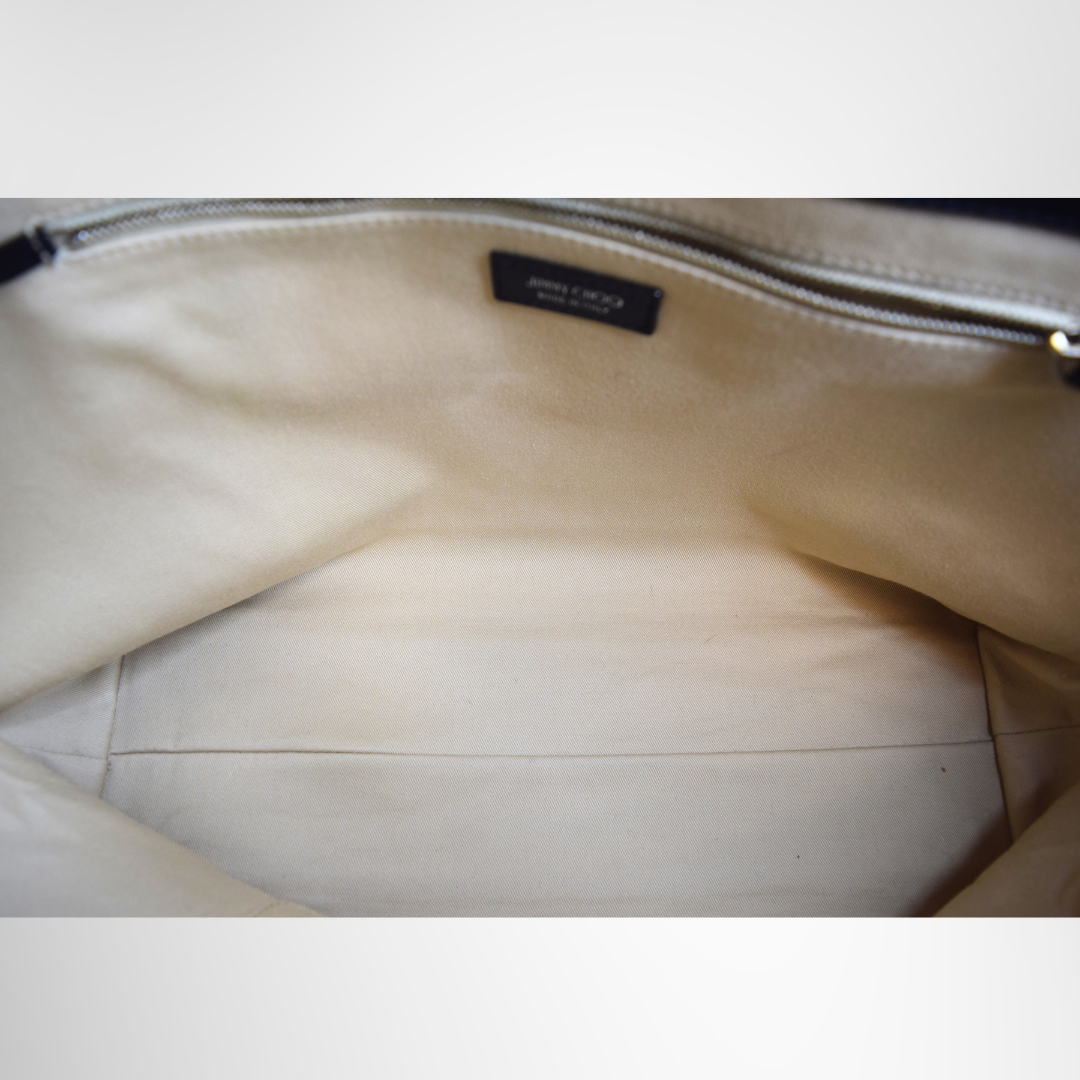 Jimmy Choo Preowned Luxury Bag London Tote Bag Interior View