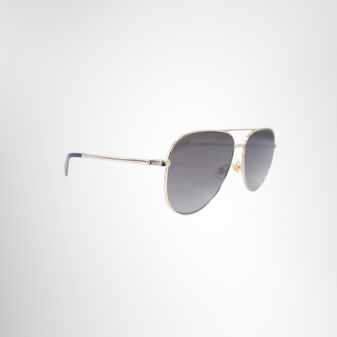 Kate Spade Preowned Luxury Isla Aviator Sunglasses Front And Side View