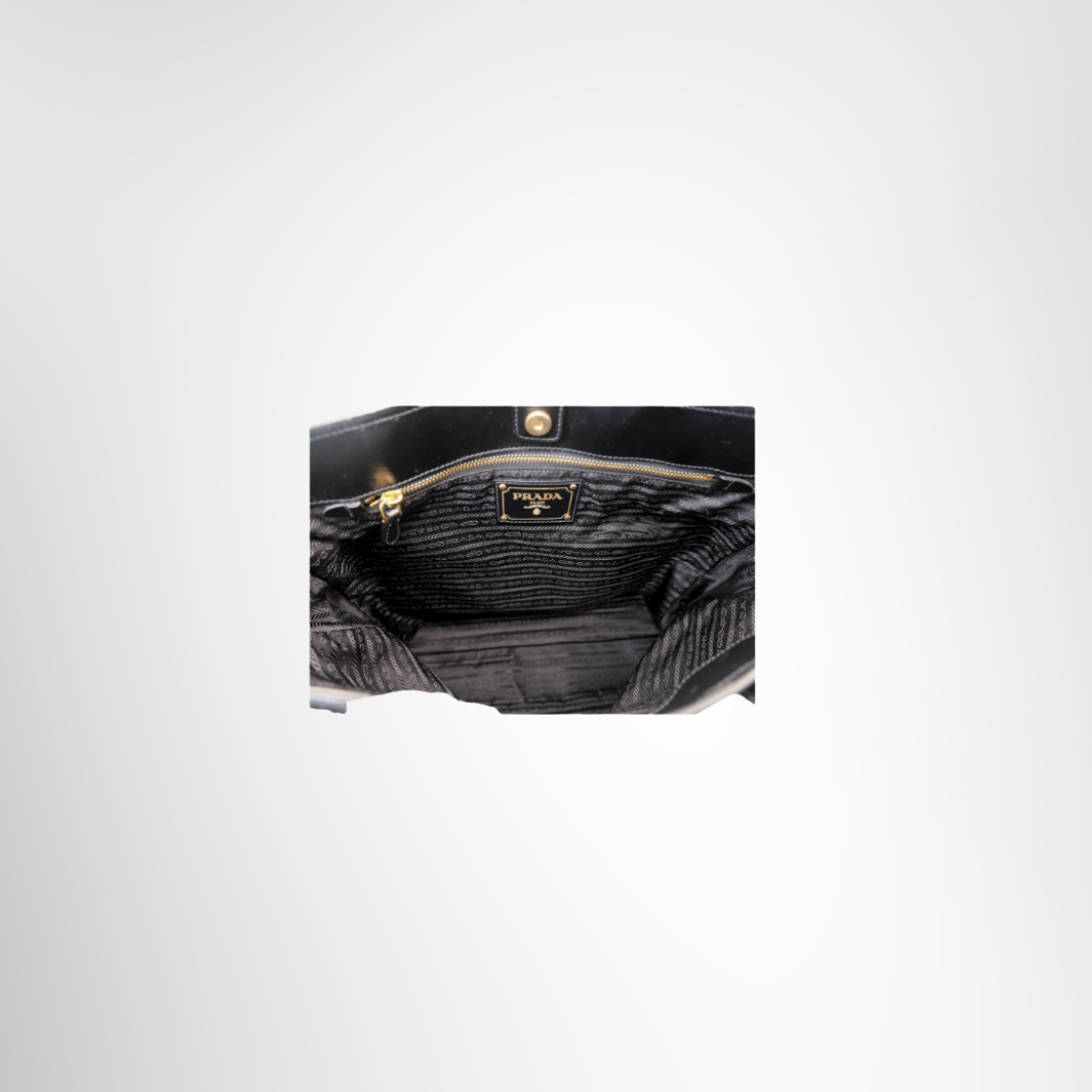 Tessuto Logo Oro Tote Bag