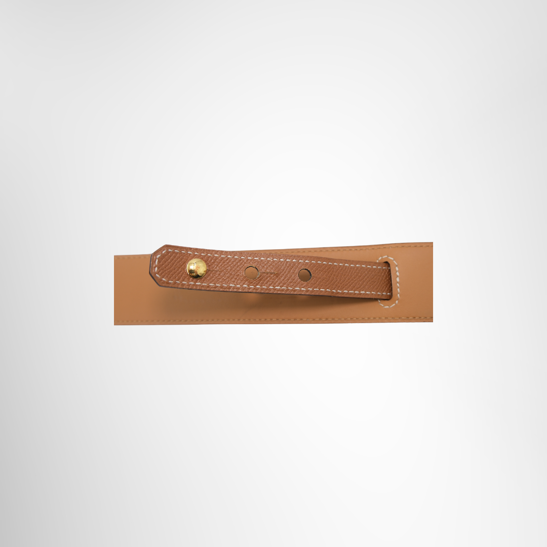 Kelly Belt Gold Epsom Leather
