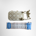 Lady Dior Phone Holder with Star Motifs Front View - Antonio & Co.