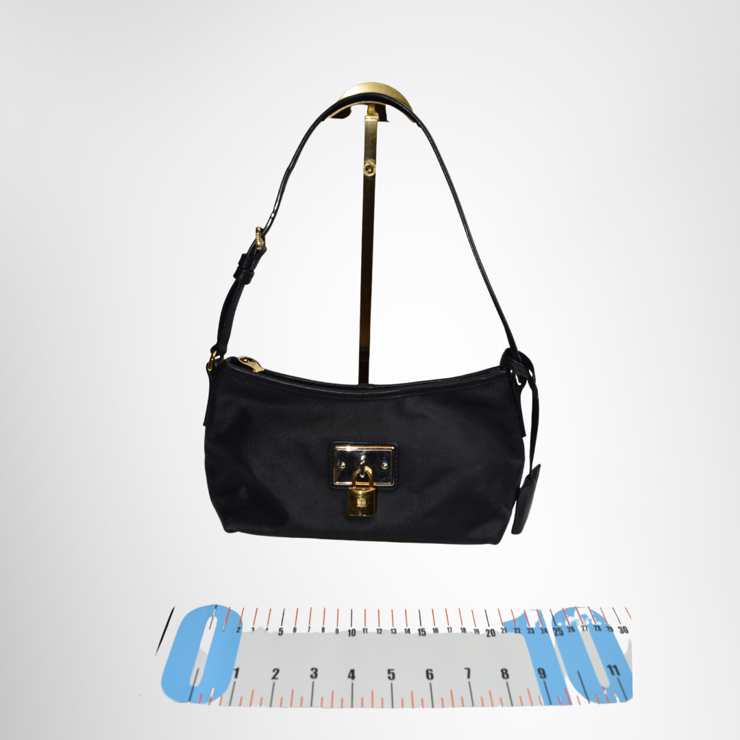 Leowe Preowned Luxury Vintage Padlock Logo Shoulder Bag Front View - Antonio & Co.