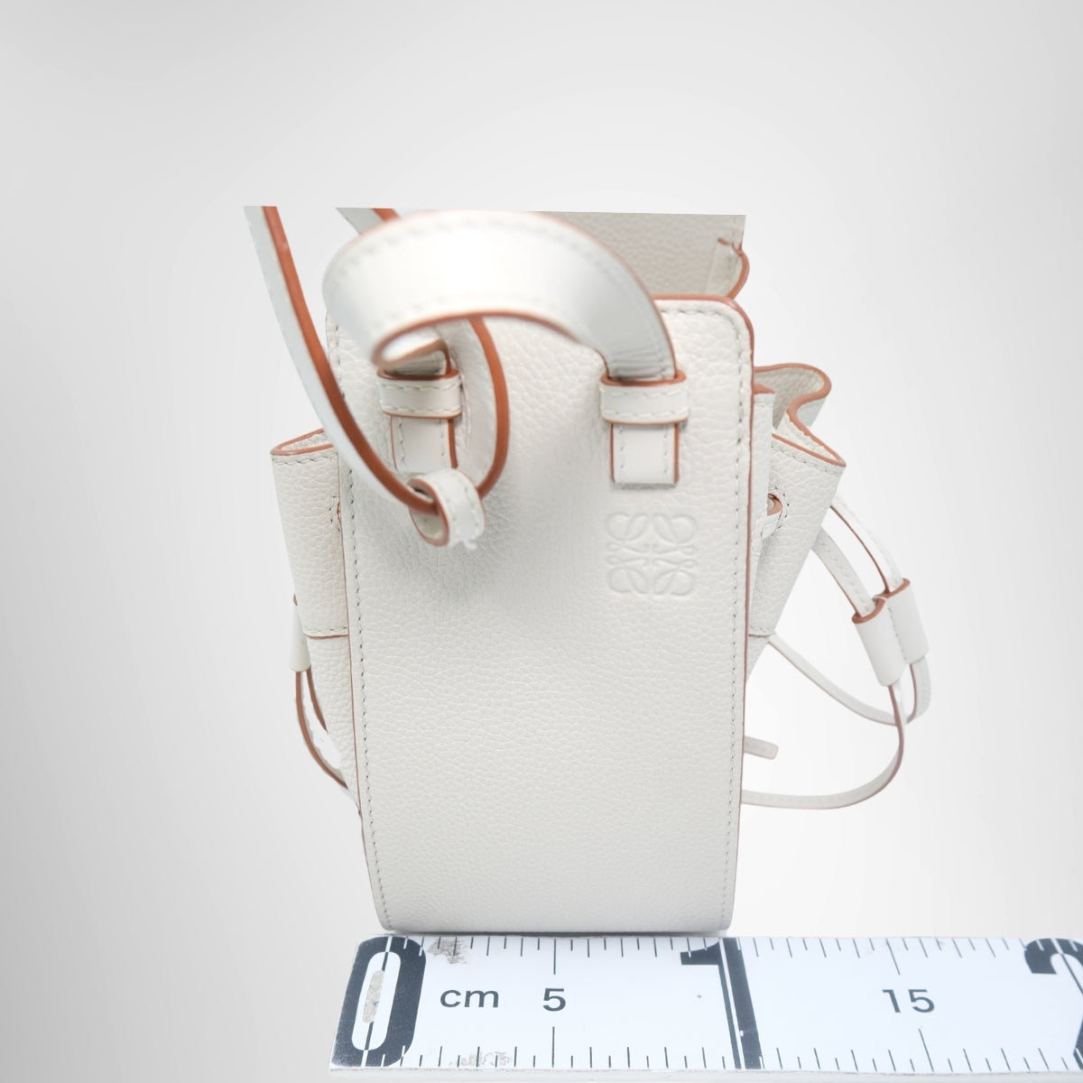 Loewe Mini Hammock Drawstring Bag – Pre-Owned Luxury Brand Bag – Antonio & Co Side View 