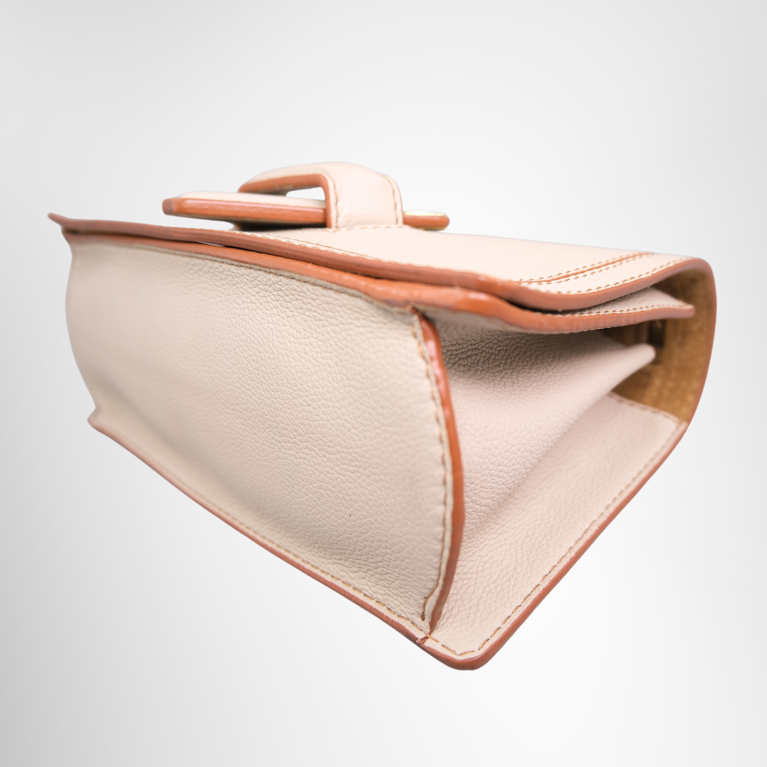 Grained Calfskin Barcelona Soft Satchel