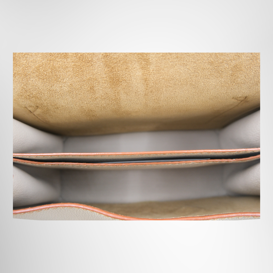 Grained Calfskin Barcelona Soft Satchel