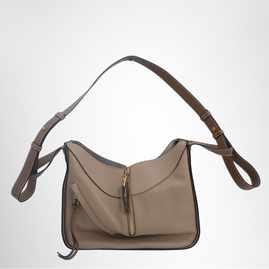 Loewe Preowned Luxury Hammock Small Leather 2-Way Handbag in Beige Bag Front Page - Antonio & Co.