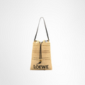 Loewe Preowned Luxury Raffia Sling Bag Front Page - Antonio & Co.