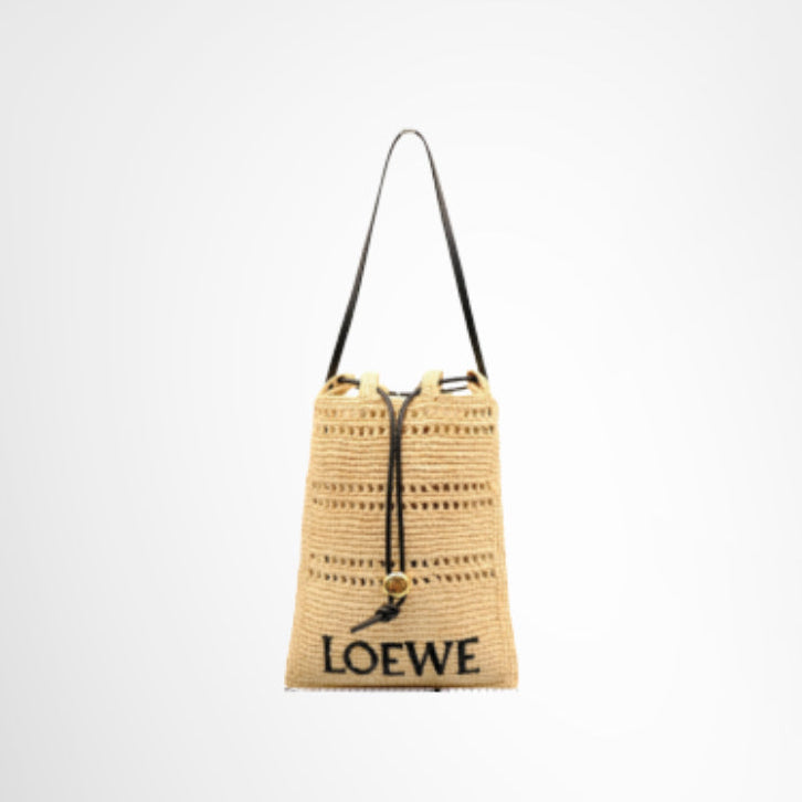 Loewe Preowned Luxury Raffia Sling Bag Front Page2 - Antonio & Co.