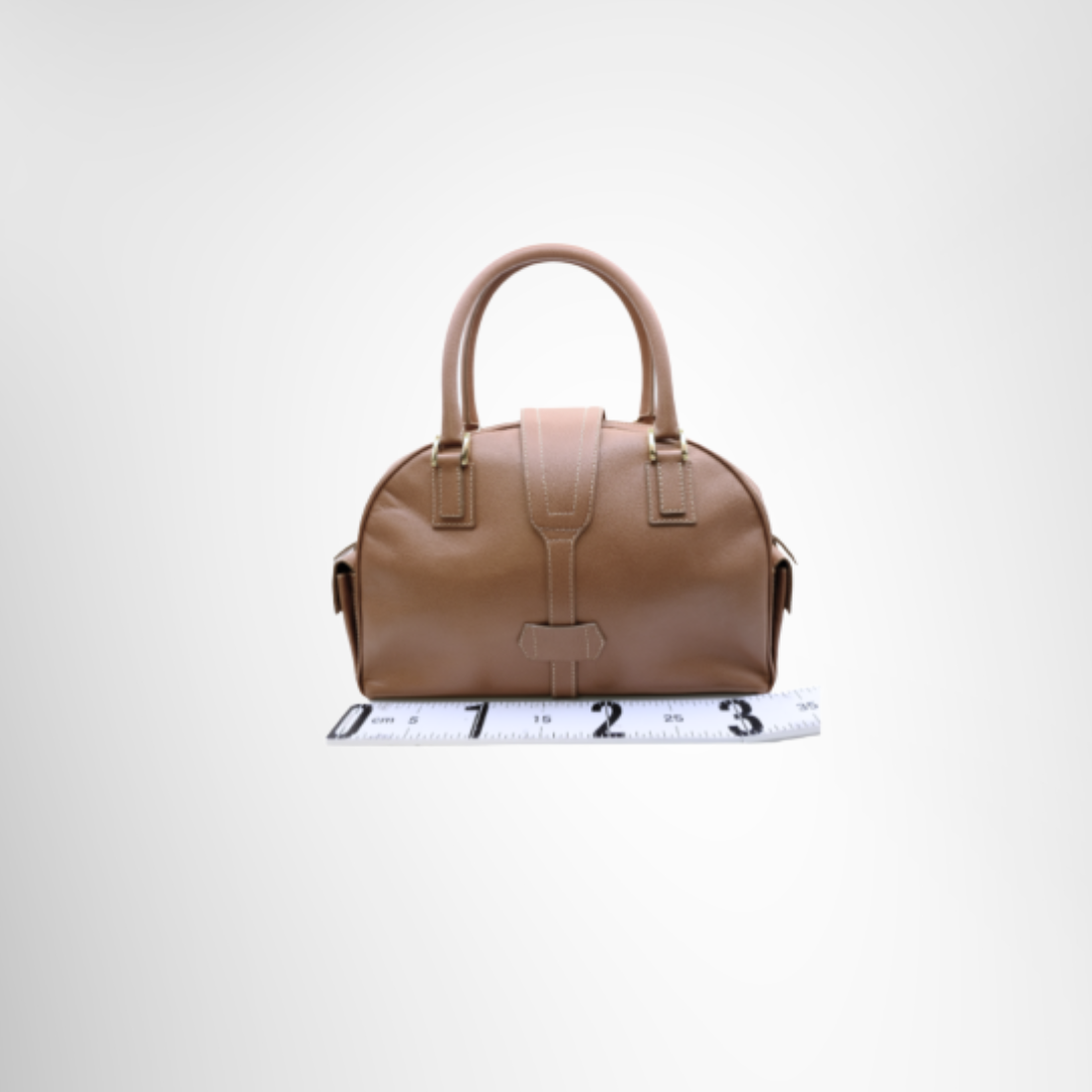Loewe Preowned Luxury Travel Patch Hand Bag Back View - Antonio & Co.