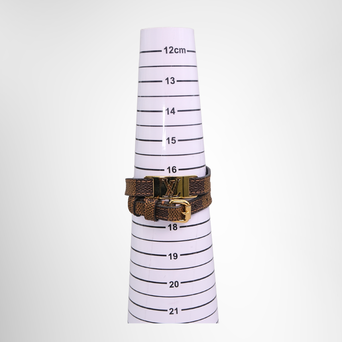 Damier Ebene Sign It Double Wrap Bracelet