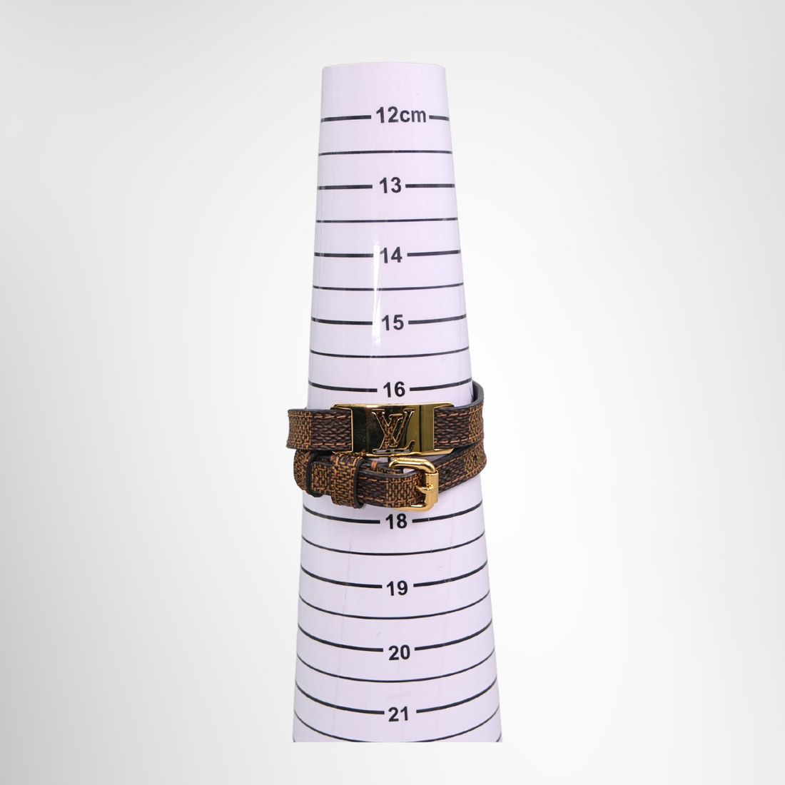 Damier Ebene Sign It Double Wrap Bracelet