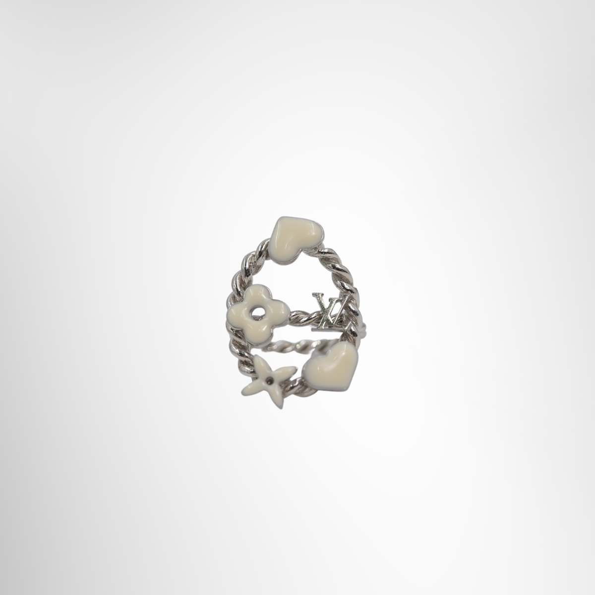 Louis Vuitton Enamel Sweet Monogram Cocktail Ring – Pre-Owned Luxury Brand Jewelry – Antonio & Co Front Page