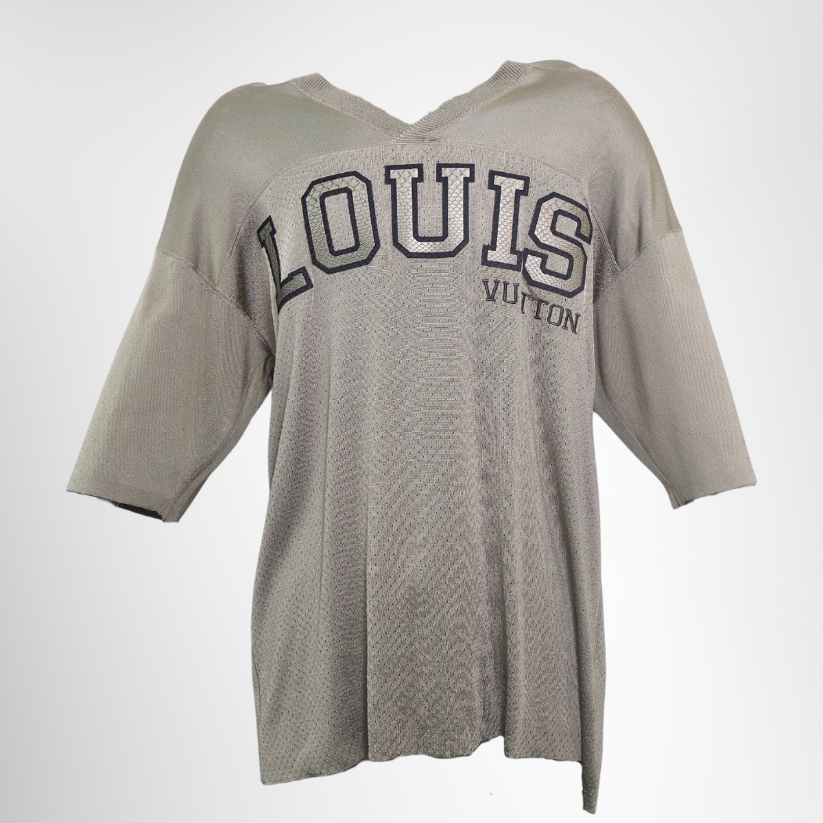 Louis Vuitton 2018 Python-Trimmed Football Jersey Shirt – Pre-Owned Luxury Brand Apparel – Antonio & Co Front Page